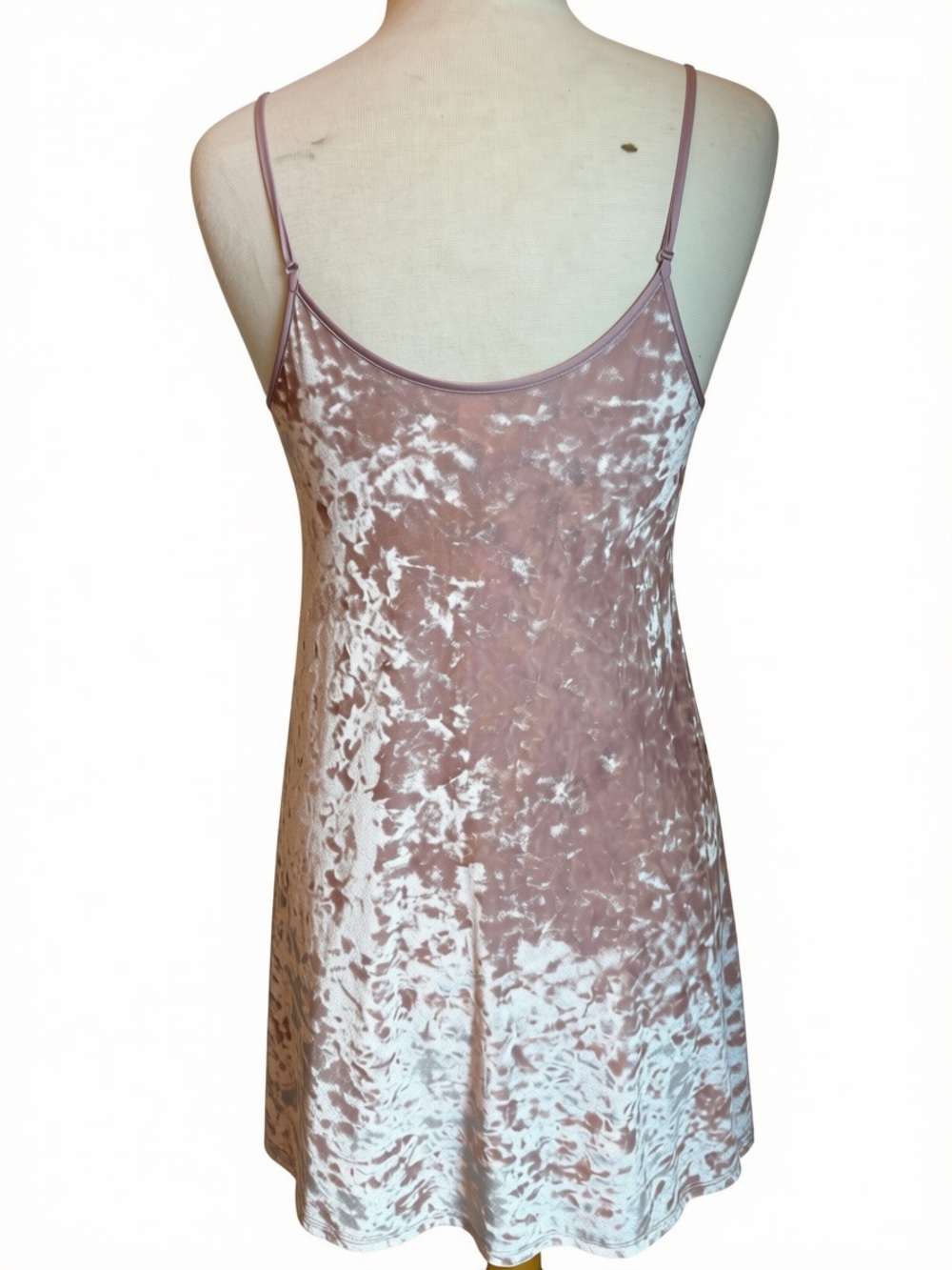 Victoria's Secret Blush Crushed Velvet Slip Dress